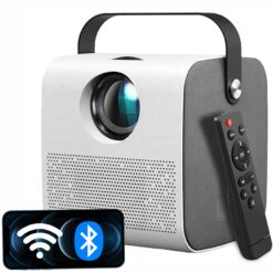 Alternative view of Mini Videoproiector Portabil, WiFi, Bluetooth, HDMI, Rezolutie 1280 x 720p HD, 4000 Lumeni, Mirroring pentru Android/IOS