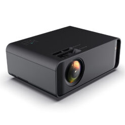 Mini Videoproiector Portabil, HDMI, USB, VGA, Slot card micro-SD, Telecomanda Airmouse, 1080P HD, Negru