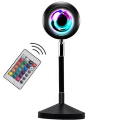 Lampa Decorativa Videografie cu proiectie Sunset, Sunrise, Multicolora RGB, cu telecomanda