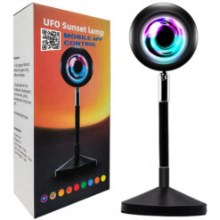 Alternative view of Lampa Decorativa Videografie cu proiectie Sunset, Sunrise, Multicolora RGB, cu Aplicatie Smartphone