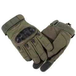 Alternative view of Manusi Tactice Combat, Touchscreen, Microfibra/Piele Eco, marime L, Verde Militar