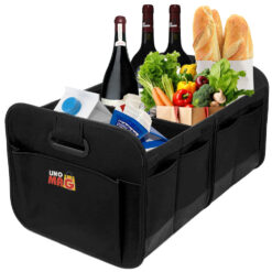 Organizator portbagaj auto, Linomag®, Impermeabil, Pliabil, Spatios, Negru, 58 x 37 x 32 cm