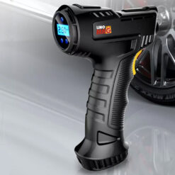 Alternative view of Mini Compresor Auto Portabil Tip Pistol, Linomag®, Cablu 3m, 10 BAR / 150 PSI, Display Digital, Lampa LED