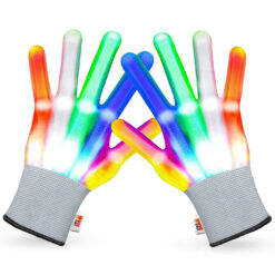 Manusi LED pentru adulti, Linomag®, 5 culori / 6 moduri de iluminare, Multicolor