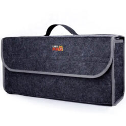 Organizator portbagaj Linomag®, Prevazut cu banda velcro pentru fixare, 50x24x17cm, Gri inchis