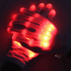Alternative view of Manusi LED pentru adulti, Linomag®, 3 moduri de iluminare, Efect radiografie, Rosu