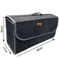 Alternative view of Organizator portbagaj Linomag®, Prevazut cu banda velcro pentru fixare, 50x24x17cm, Gri inchis