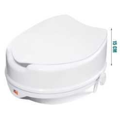 Alternative view of Inaltator WC cu capac Linomag®, 15 cm inaltime, Sistem de prindere reglabil pentru vasul de toaleta, Alb