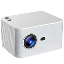 Alternative view of Videoproiector Smart Portabil, Linomag®, 4K Full HD 1080P, 350 ANSI, Autofocus, Android 11, WiFi, Bluetooth, Difuzor Integrat, Telecomandă, Alb/Gri Perlat