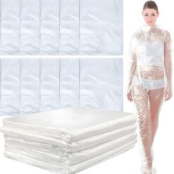 Set 50 folii impachetari corporale pentru termocuverta de tip sauna, Linomag®, Transparent, 100cm X 200cm