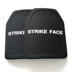 Alternative view of Set 2 Plăci Balistice Level IV, Testate conform NIJ 0101.06, Alumina + PE, Protecție AP, 3 Lovituri 7.62 mm AP Type 53, Design SAPI Curbat, Compatibile Plate Carrier, 25×30 cm, Negru