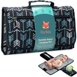Saltea de înfășat portabilă pentru bebeluși, Impermeabilă, cu pernă Memory Foam, Buzunare pentru scutece și șervețele, Ideală acasă și în călătorii