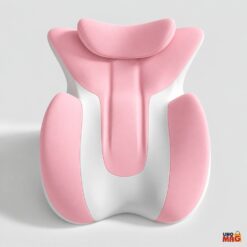 Alternative view of Pernă Ergonomică Multifuncțională Linomag® pentru Cupluri și Relaxare, pentru Dormit, Citit și Odihnă, Spumă cu Memorie, Suport pentru Spate și Corp, Tetieră Detașabilă, Husă Lavabilă, Roz/Alb