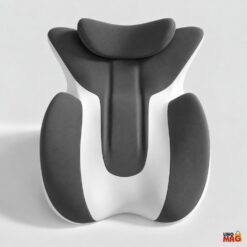 Alternative view of Pernă Ergonomică Multifuncțională Linomag® pentru Cupluri și Relaxare, pentru Dormit, Citit și Odihnă, Spumă cu Memorie, Suport pentru Spate și Corp, Tetieră Detașabilă, Husă Lavabilă, Negru/Alb