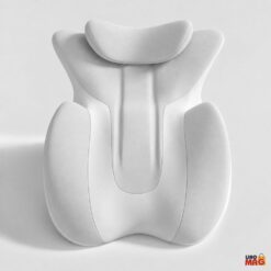 Alternative view of Pernă Ergonomică Multifuncțională Linomag® pentru Cupluri și Relaxare, pentru Dormit, Citit și Odihnă, Spumă cu Memorie, Suport pentru Spate și Corp, Tetieră Detașabilă, Husă Lavabilă, Gri Deschis